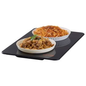 VEVOR Electric Warming Tray, 16.5" x 11" Portable Tempered Glass Heating Tray with Temperature Range (65-90 Celsius), Perfect for Dinner, Caterin