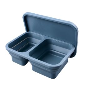 Reusable Pizza Storage Container with  Microwavable Serving Trays - Adjustable Pizza Slice Container to Organize & Save Space - BPA Free, Microwa (Color: dark brown, size: 1020ML)